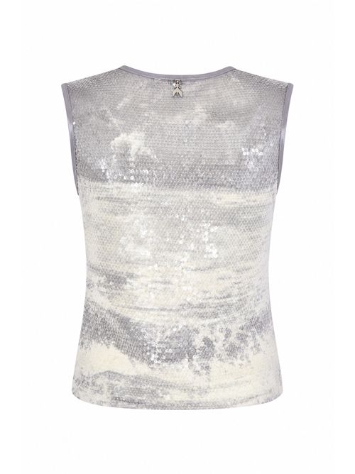 Top canotta con paillettes Patrizia Pepe | 2M4546 J423YA45